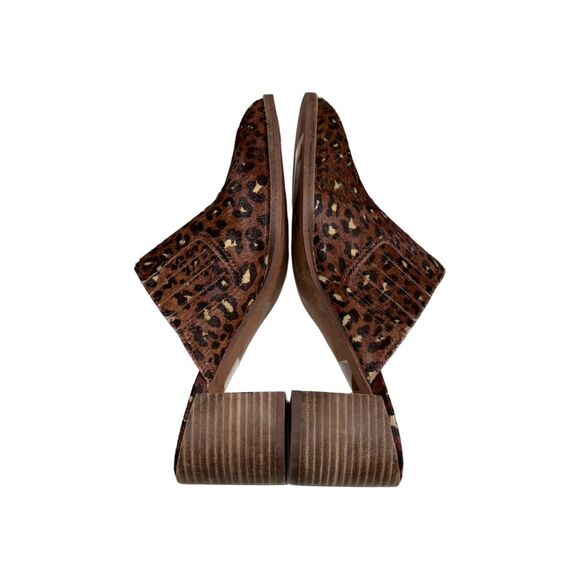 New Madewell The Carey Mule in Painted Leopard Calf Hair Women’s Slip On Shoes - Picture 12 of 14